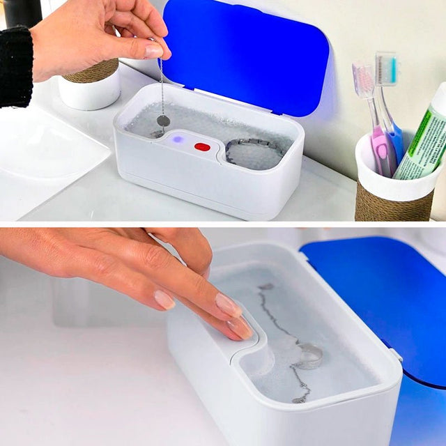 Automatisk smyckes- och glasögonrengörare