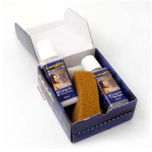 Vårdset för läder