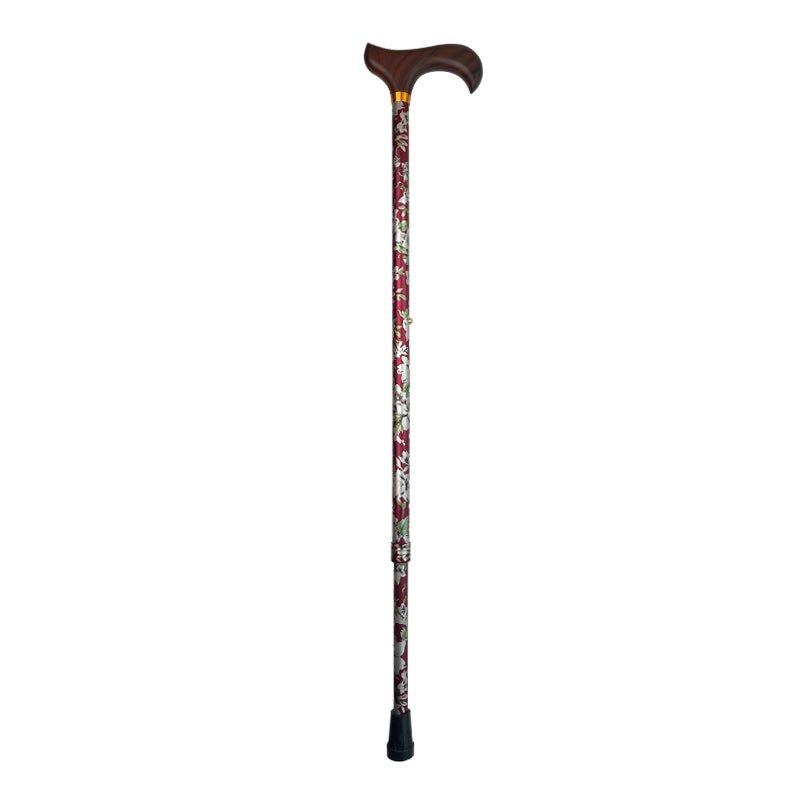 Käpp med justerbar höjd - Blommönster