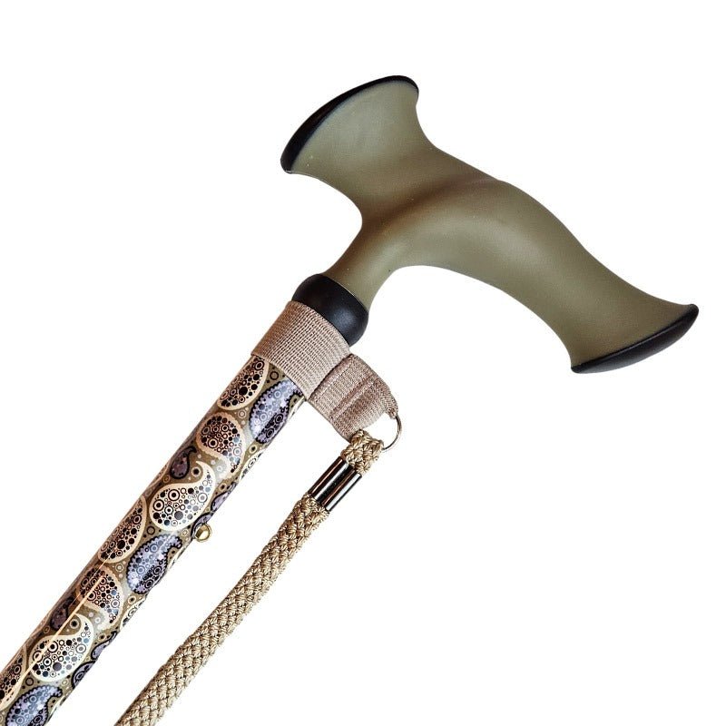 Sammenklappelig stok - Paisley mønster - Seniorshop