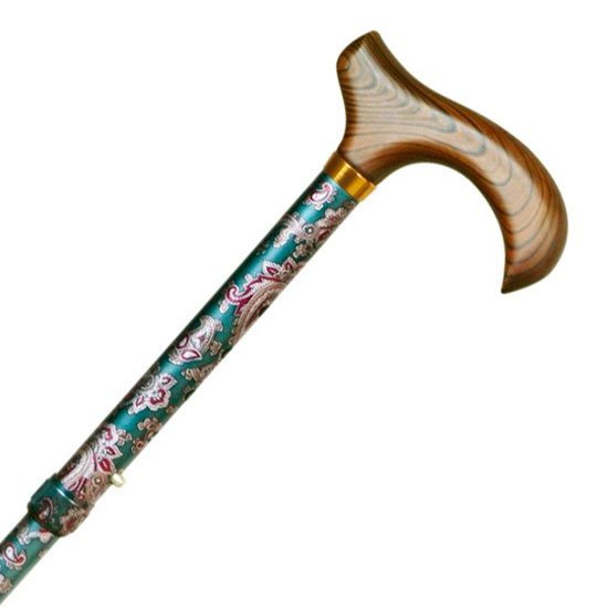 Sammenklappelig stok - Paisleymønster - Seniorshop