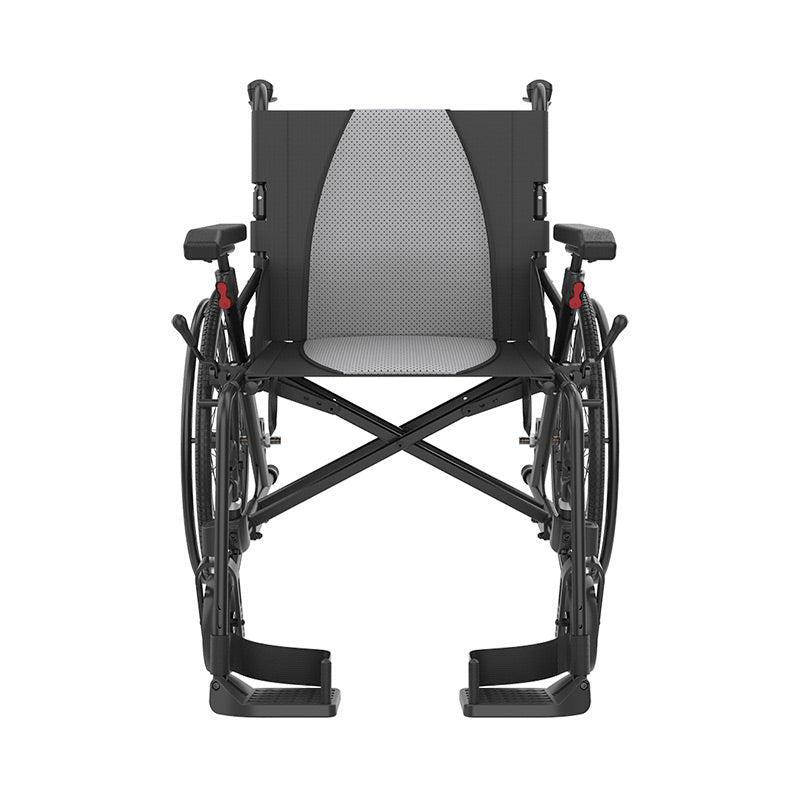 Superlätt rullstol 22" - Transportvänlig och hopfällbar