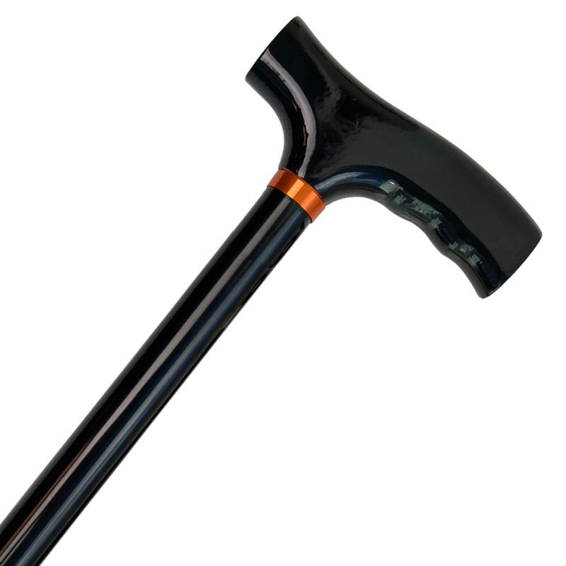 Käpp med justerbar höjd - Svart