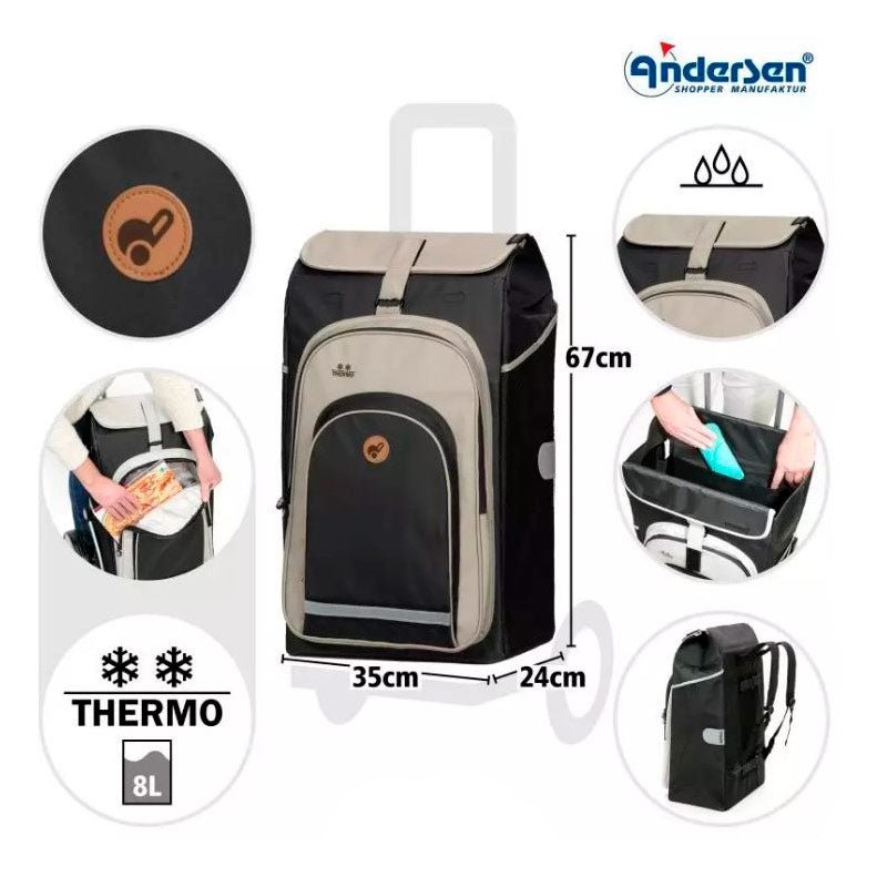 Royal dramatenväska med kylfack - Svart