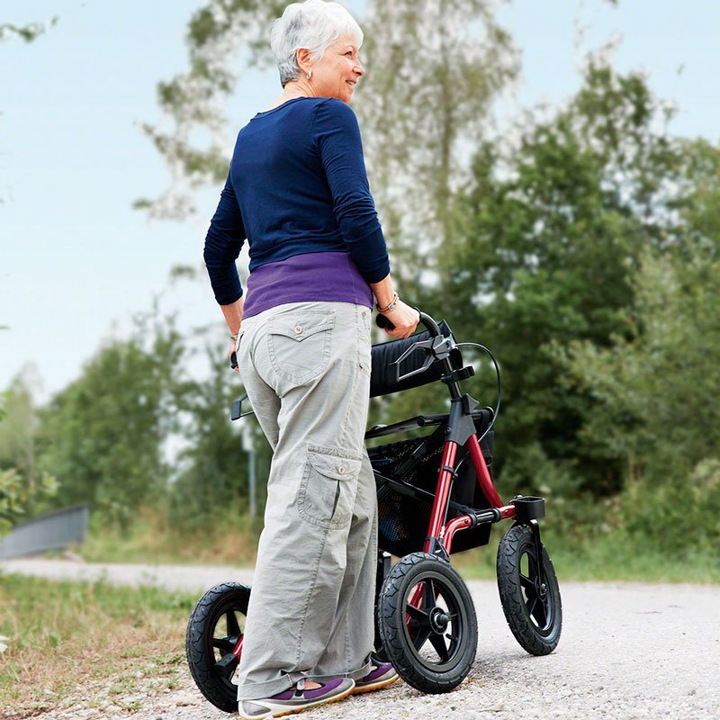 Taima XC rollator - med store luftfyldte hjul - Seniorshop