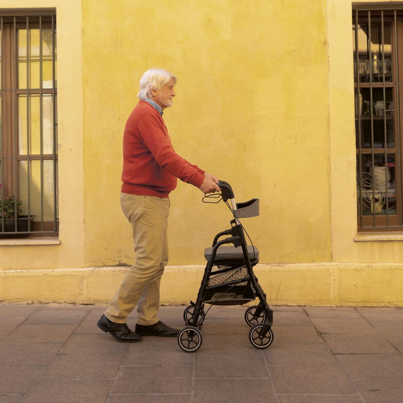 W4 rullator / dramatenväska - Blå