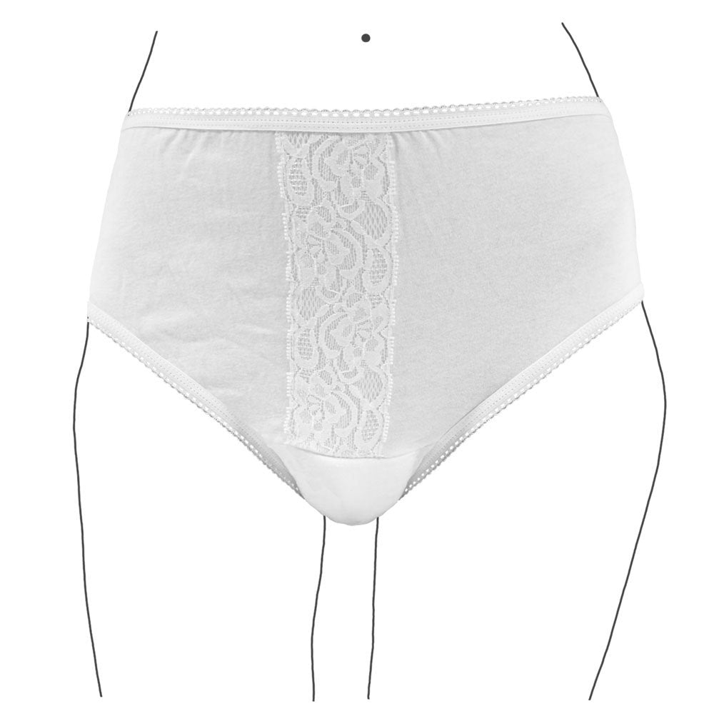 Inkontinenstrosa med spets