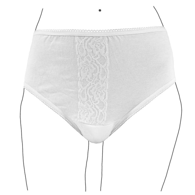 Inkontinenstrosa med spets