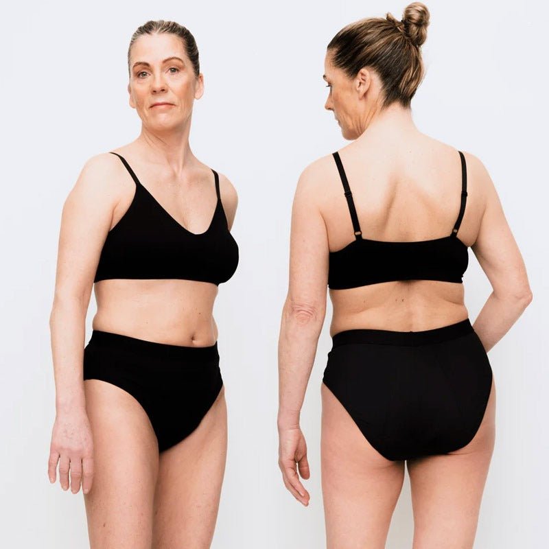 Inkontinenstrosa i microfiber - Svart