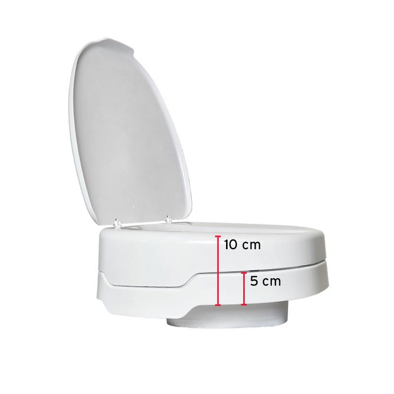 Toalettförhöjning med lock - 5-10 cm