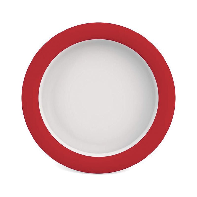 Tallrik med lutande botten