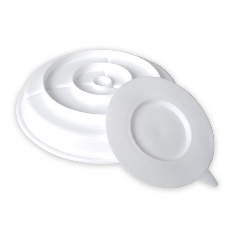 3-delad tallrik med sugpropp