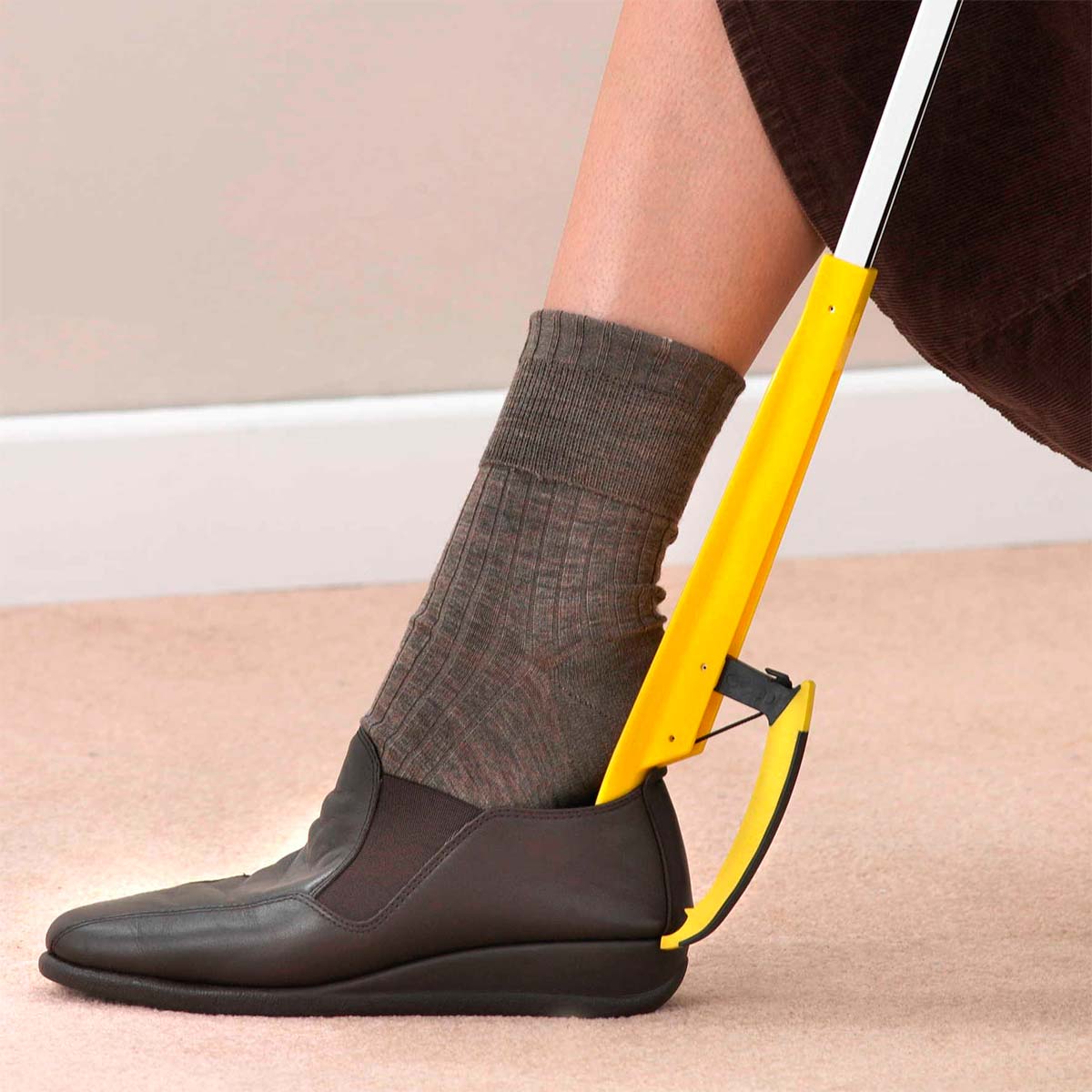 Shoe-helper griptång med skohorn