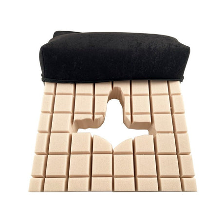 Tryckavlastande sittdyna med utskärning - 43x43x10 cm