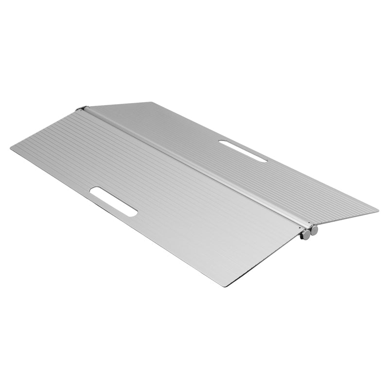 Vikbar tröskelramp i aluminium