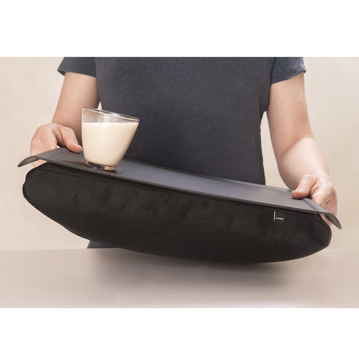 Bakke med pude 46x38 cm - Sort - Seniorshop