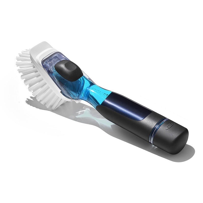 Diskborste med tvåldispenser