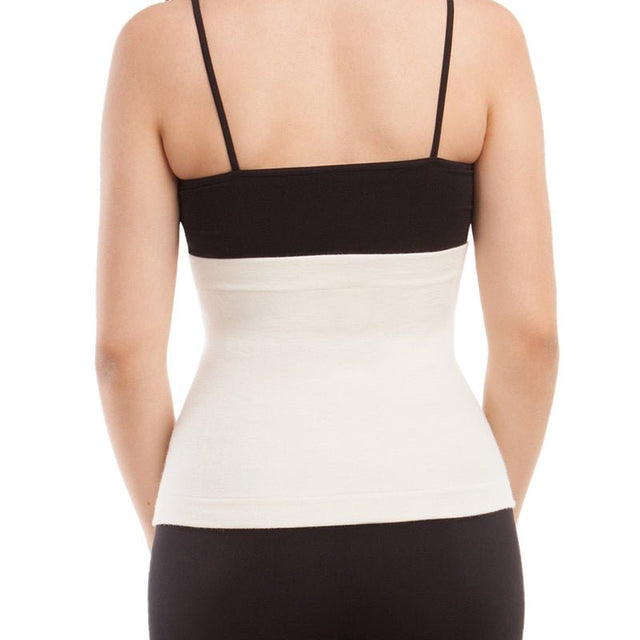 Høj rygvarmer i blød uld - Seniorshop