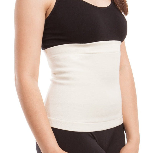 Hög ryggvärmare i mjuk ull