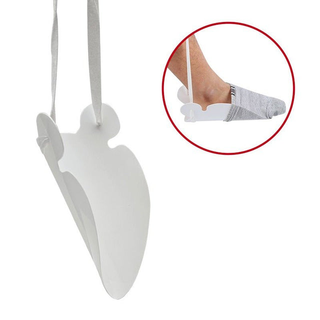 Enkel strømpepåtager med bændler - Seniorshop