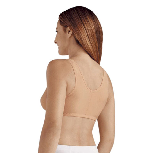 Beige BH med frontlukning - Frances - Seniorshop