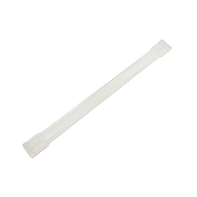 Gennemsigtig plastik bøjlefjeder til Stirex selvåbnende saks, isoleret på hvid baggrund