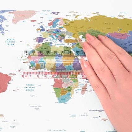 Läslinjal 20 cm - 2x förstoring