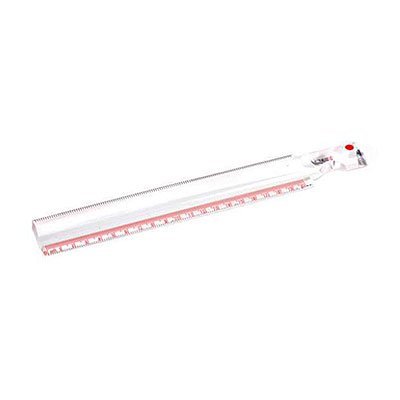 Läslinjal 20 cm - 2x förstoring