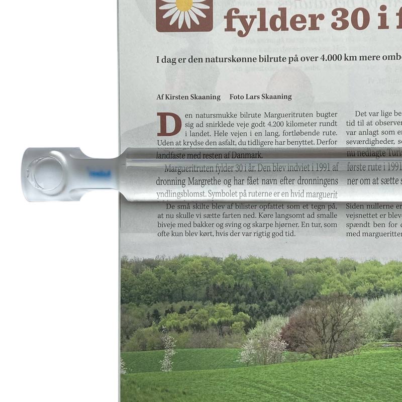 Läslinjal 21 cm - 2x förstoring