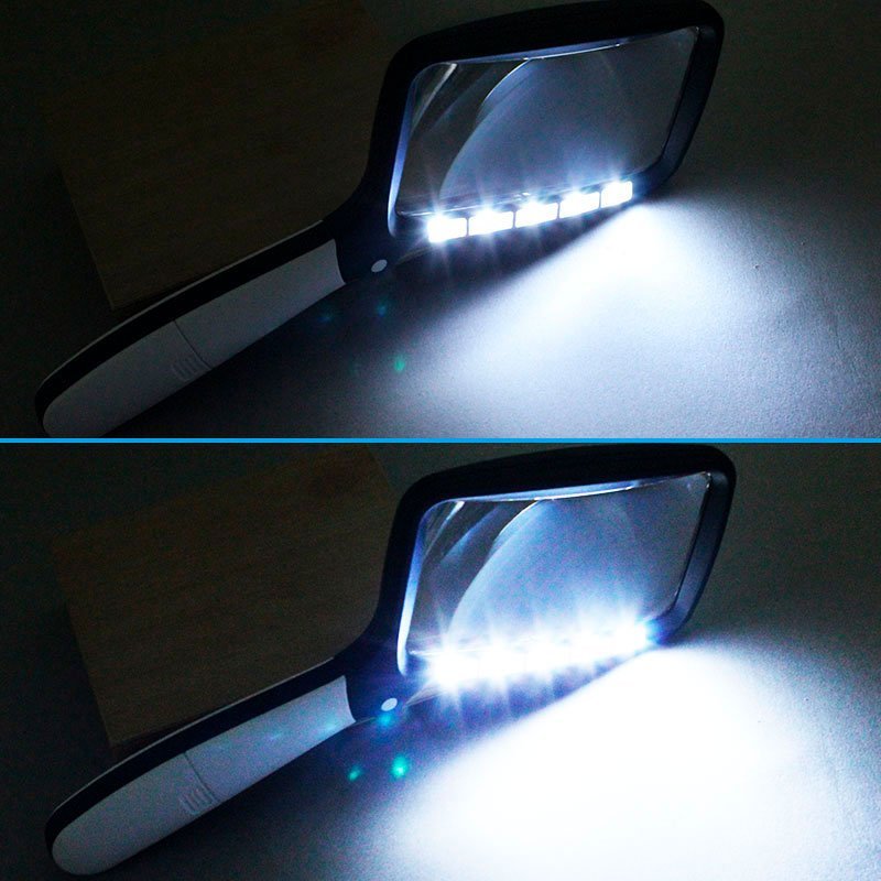 Læselup med LED - lys - 3x forstørrelse - Seniorshop