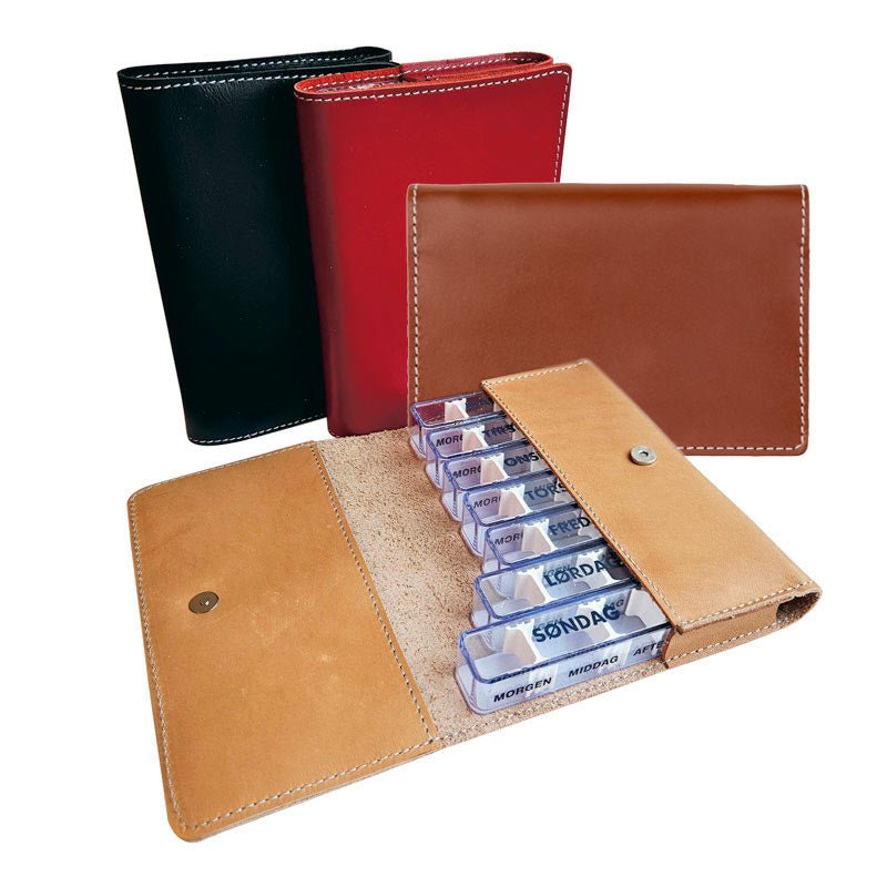 Dosett i äkta läder - Medidos