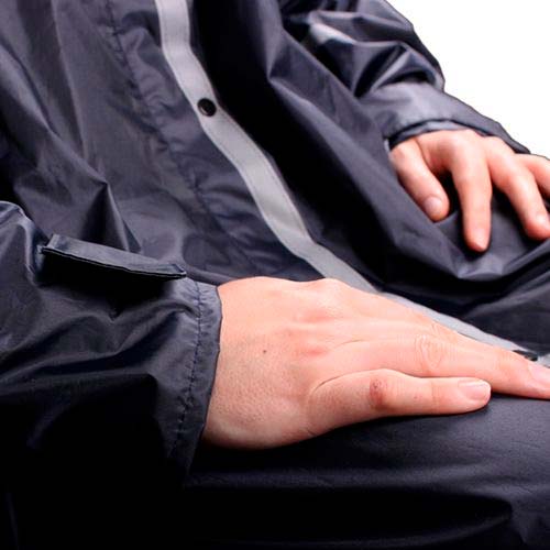 Regnslag med ærmer og hætte - Seniorshop