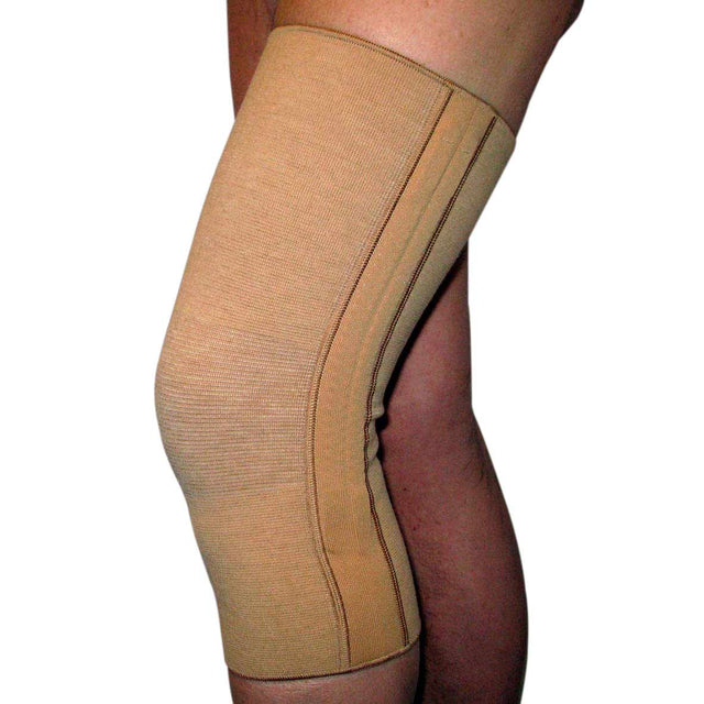 Elastiskt knäskydd med ull och skenor