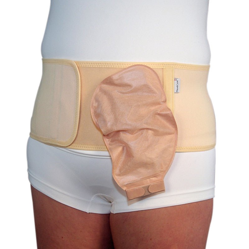 Beige stomibälte - Klipp själv hål