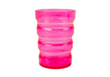 Räfflat glas - Rosa