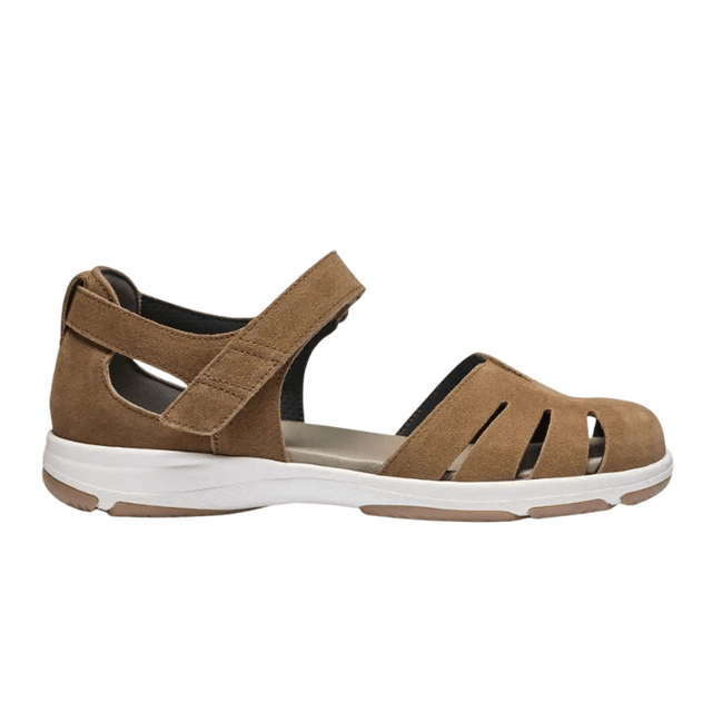 New Feet lukket damesandal - Brun