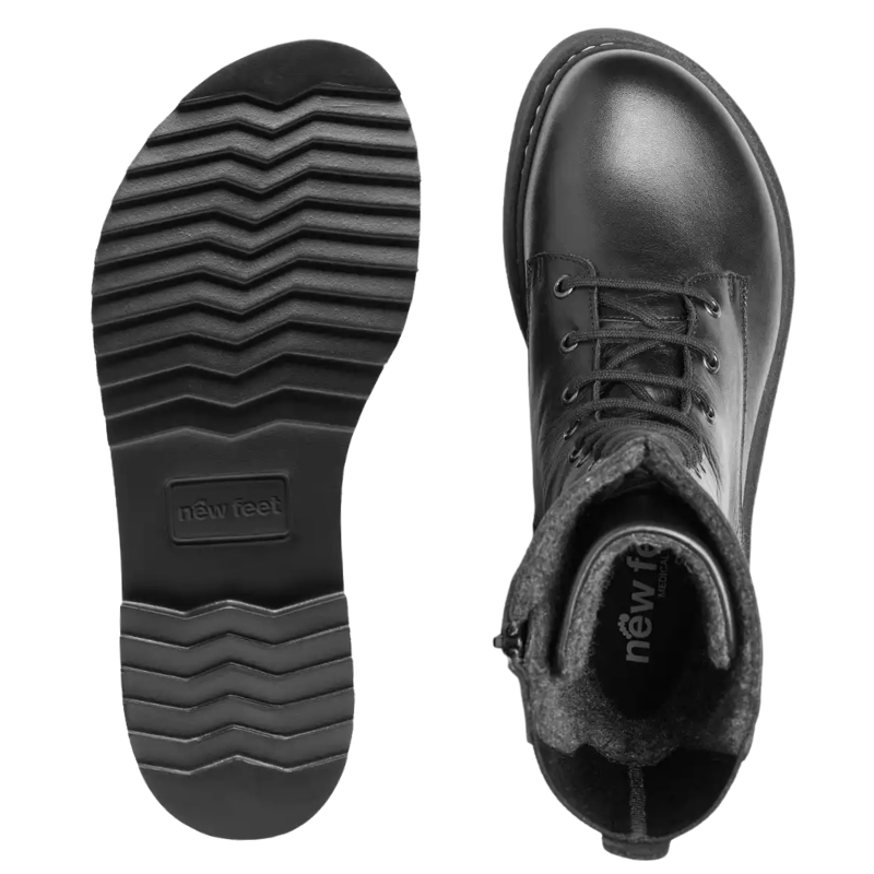 New Feet hög damkänga - Svart