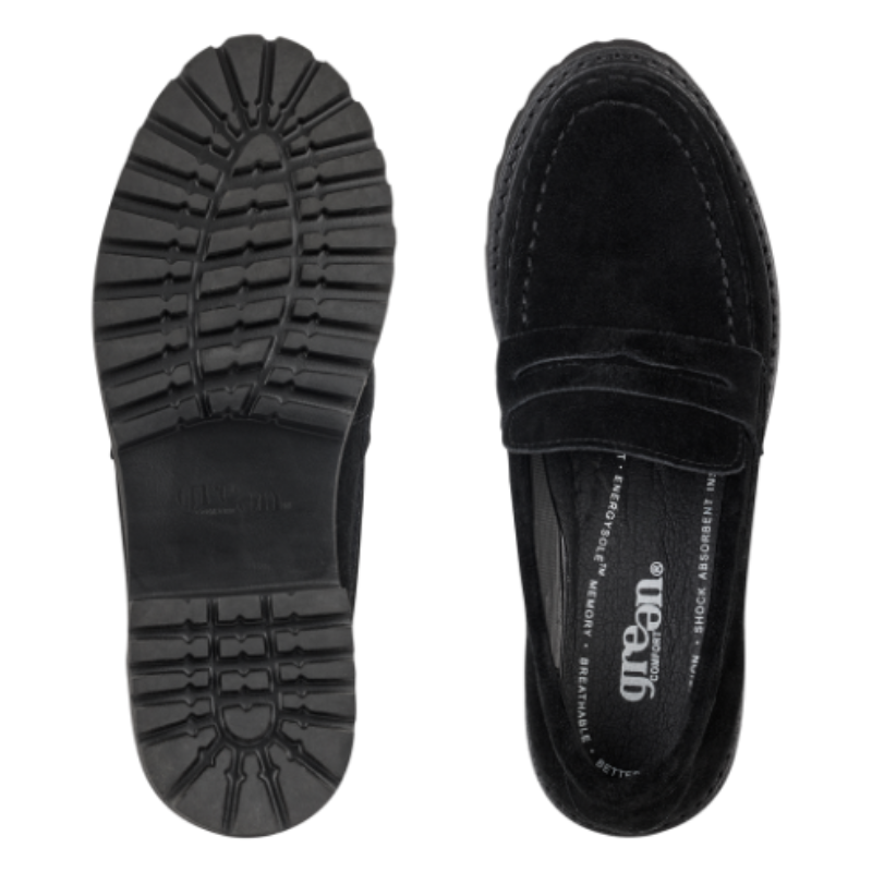Green Comfort damloafer - Svart mocka