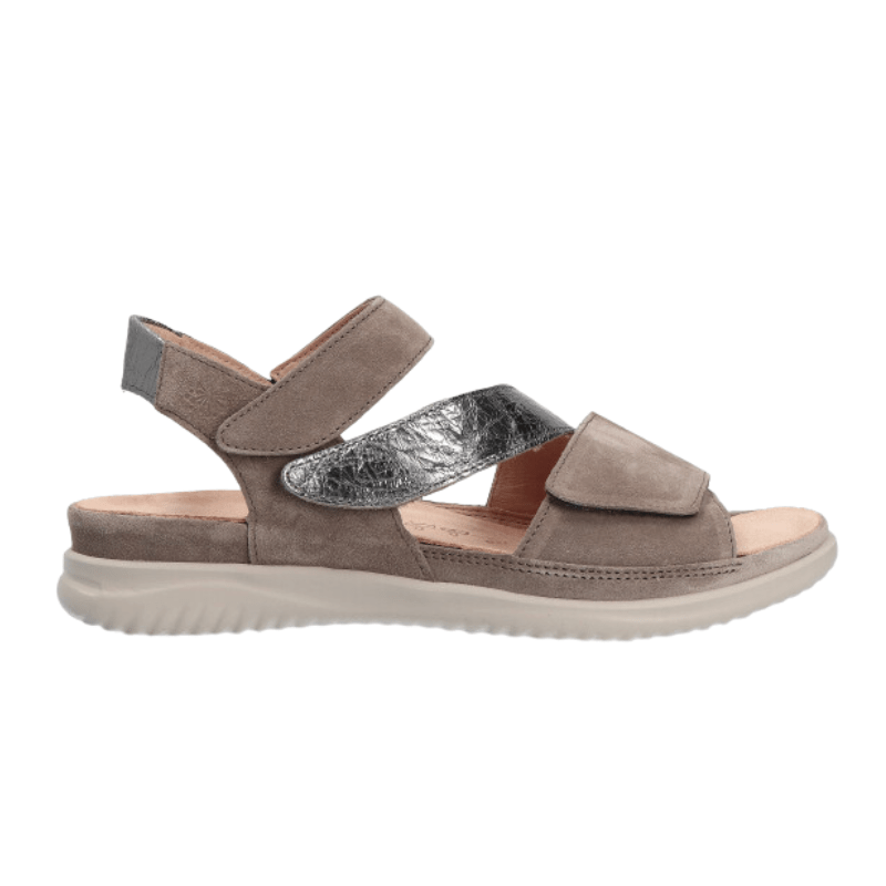 Hartjes damsandal med kardborre - Sand
