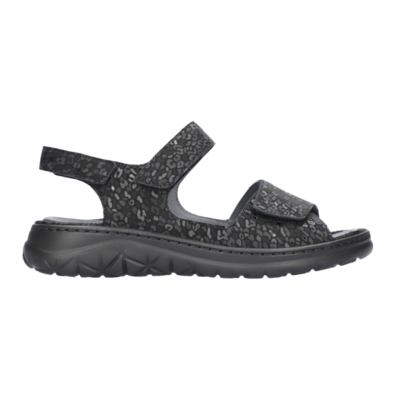 Waldläufer snygg damsandal - Svart