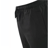 Knælange shorts med elastik - Sort