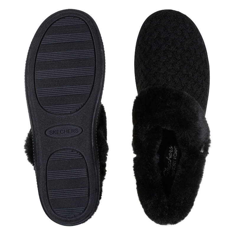 Skechers damtoffel - Svart