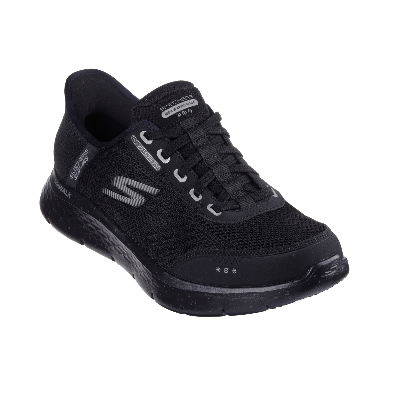 Skechers vattentät slip-in herrsko - Svart