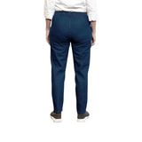 Dambyxor med resår i midjan, Mörk denim