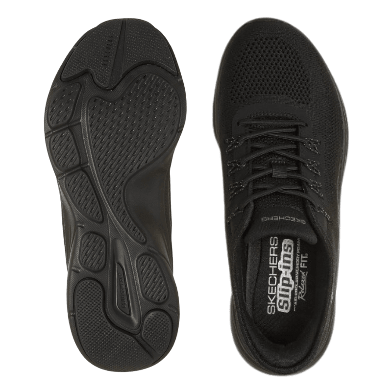 Skechers slip-in damesneaker - Sort