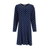 Natkjole med lange ærmer - Mørkeblå