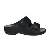 Berkemann damesandal - Sort ruskind