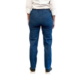 Dambyxor med resår i midjan, Blå denim
