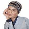Zoya turban - Black Autumn Stripes