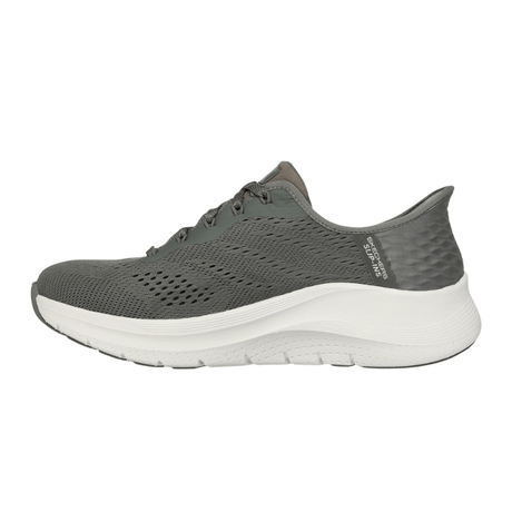 Skechers vandtæt slip - in damesneaker - Oliven